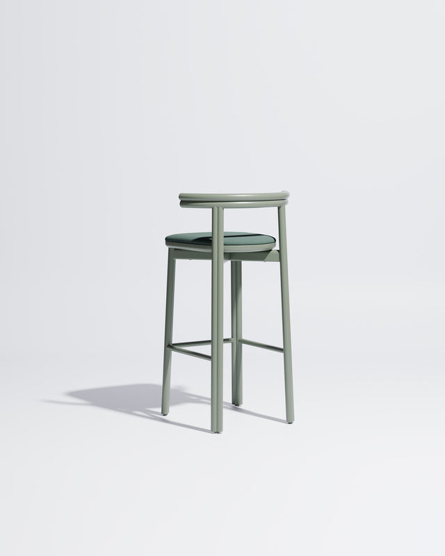 Twill Metal Bar Chair Upholstered | Gibson Karlo | DesignByThem ** Pale Eucalypt / Maharam Merit - 017 (Indoor Only)