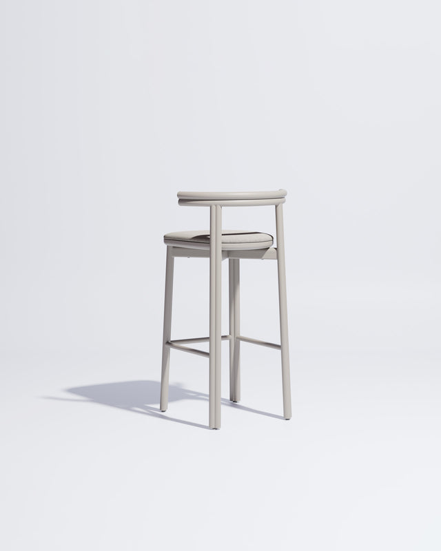 Twill Metal Bar Chair Upholstered | Gibson Karlo | DesignByThem ** Silk Grey / Maharam Merit - 023 (Indoor Only)