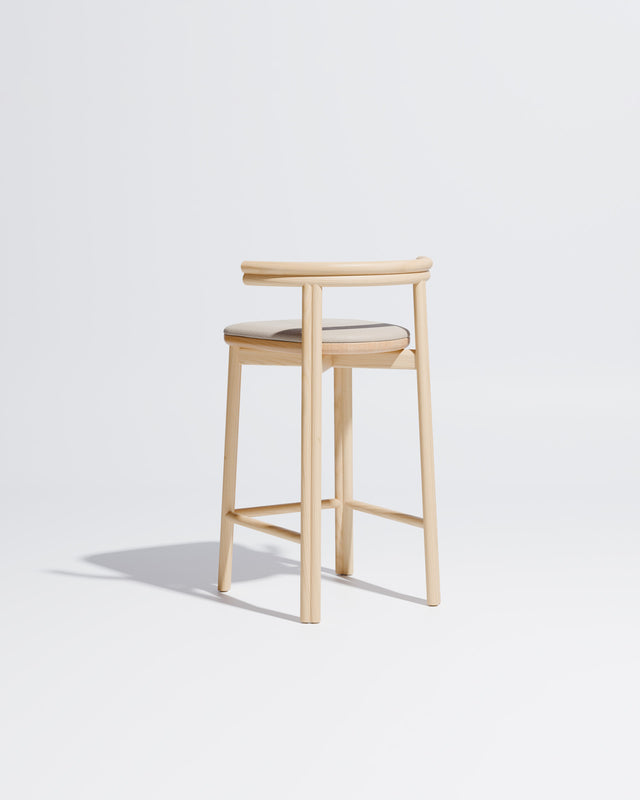 Twill Counter Chair Upholstered | Gibson Karlo | DesignByThem ** Ash / Maharam Merit - 030