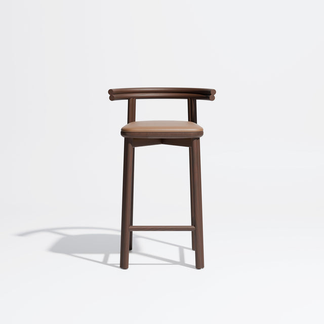 Twill Counter Chair Upholstered | Gibson Karlo | Design By Them ** Smoked Ash / Knoll Prairie 028