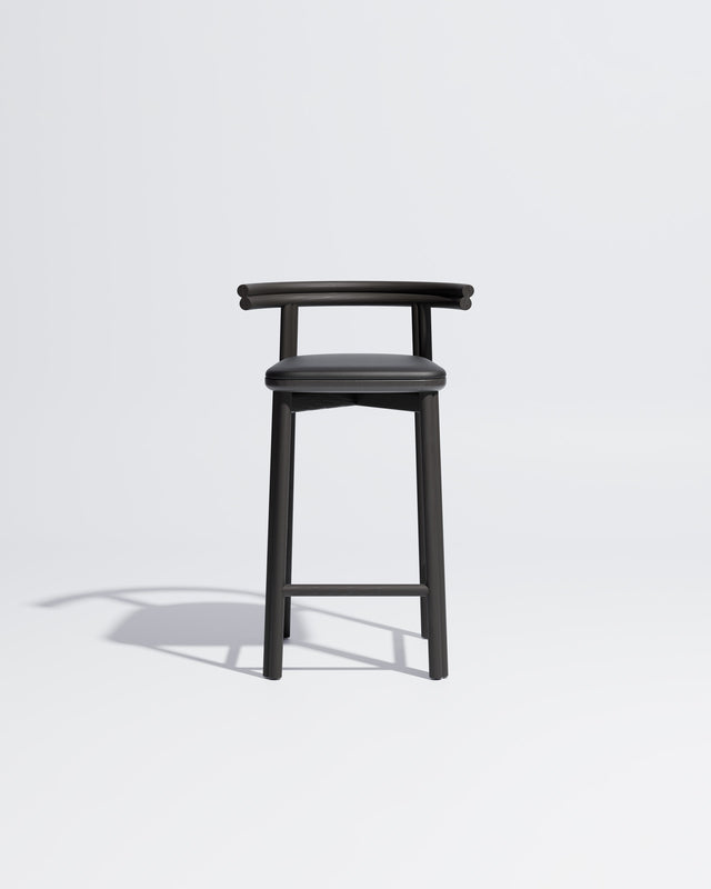 Twill Counter Chair Upholstered | Gibson Karlo | DesignByThem ** Black / Knoll Prairie - 018