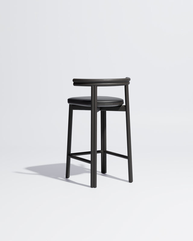 Twill Counter Chair Upholstered | Gibson Karlo | DesignByThem ** Black / Knoll Prairie - 018