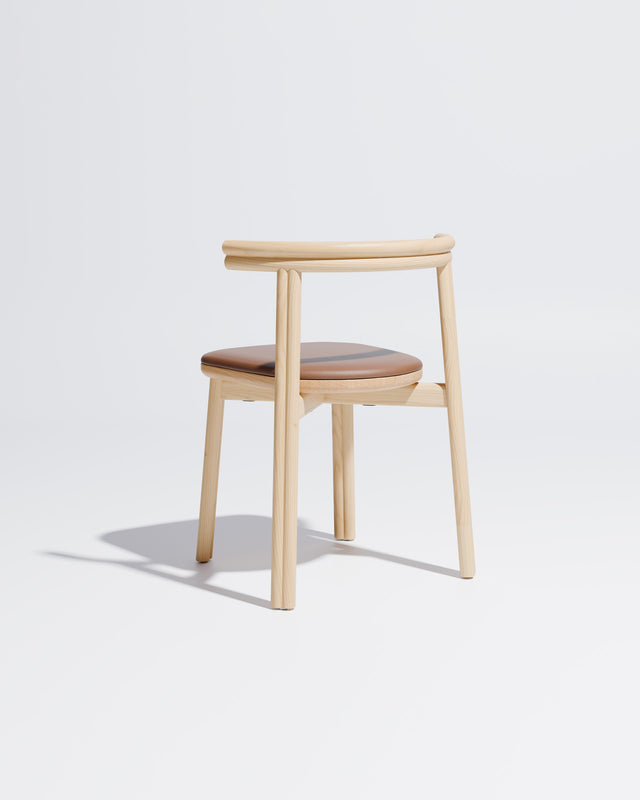 Twill Timber Dining Chair Upholstered | Gibson Karlo | DesignByThem ** Ash / Knoll Prairie - 027