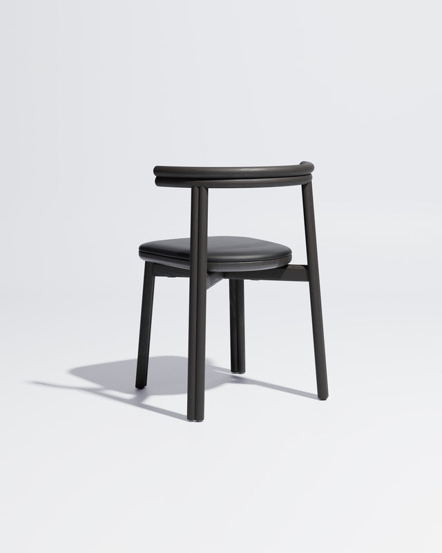 Twill Timber Dining Chair Upholstered | Gibson Karlo | DesignByThem ** Black / Knoll Prairie - 018
