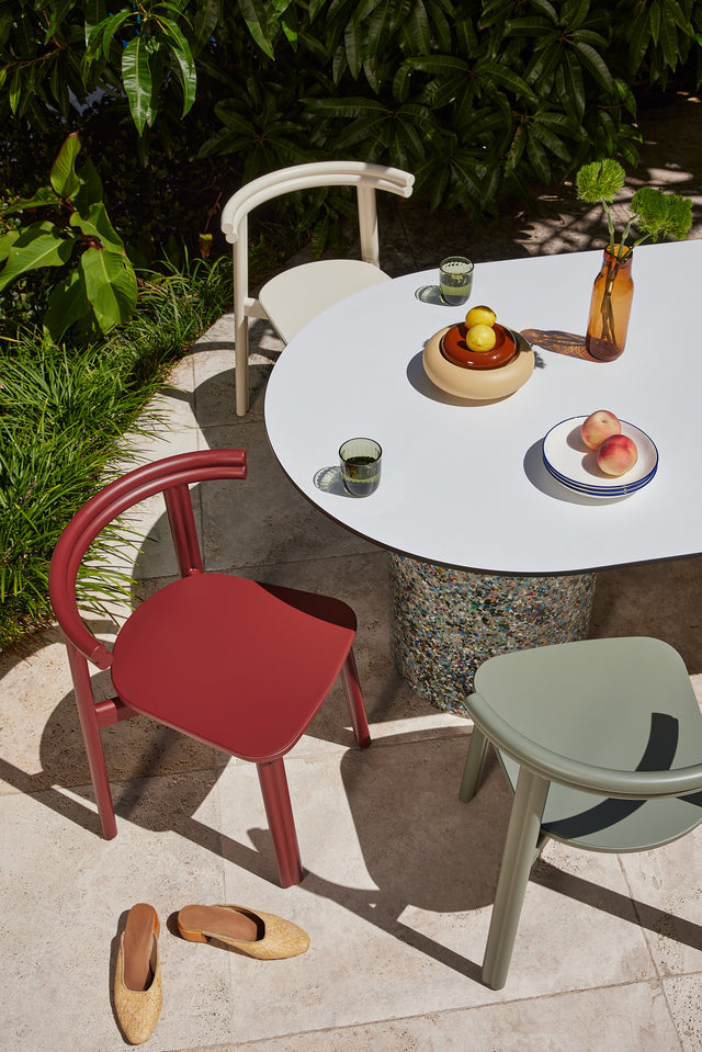 Twill Metal Chair | Stacking Metal Dining Seat | Gibson Karlo | DesignByThem | Gallery