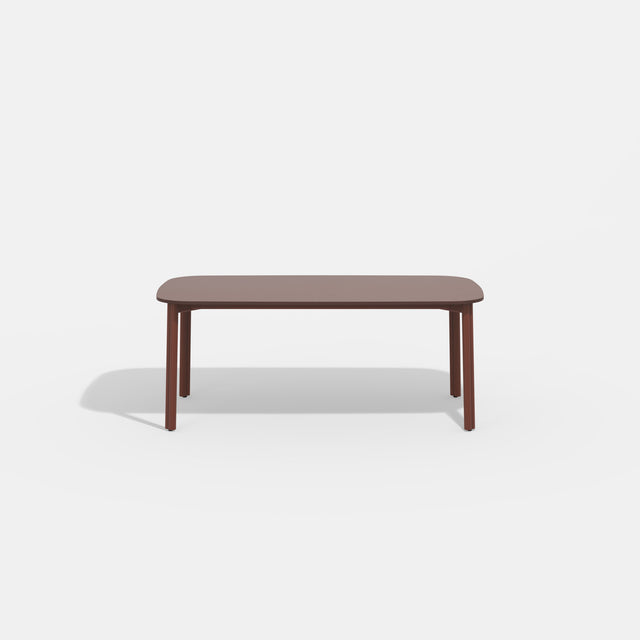 Twill Table by Gibson Karlo | Rust Red Maroon Dining and Meeting Table | DesignByThem