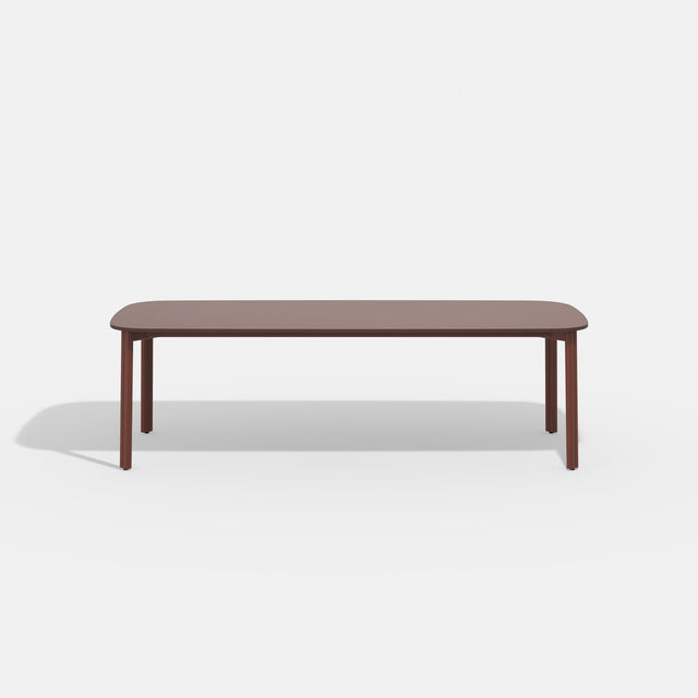 Twill Table by Gibson Karlo | Rust Red Maroon Dining and Meeting Table | DesignByThem