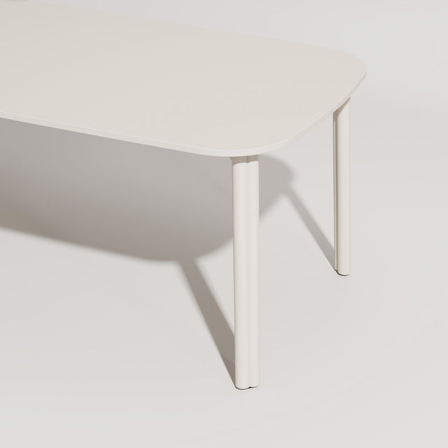 Twill Table by Gibson Karlo | Soft White Dining and Meeting Table | DesignByThem