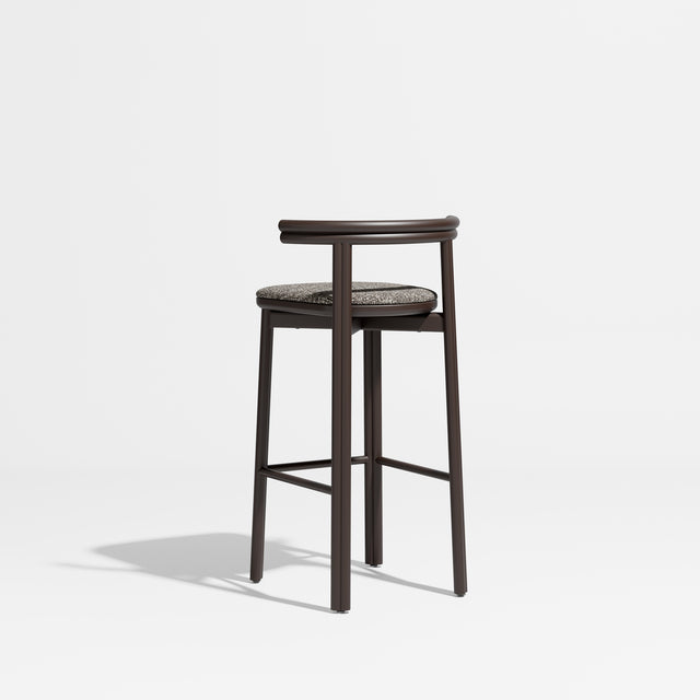 Twill Metal Bar Chair Upholstered | Gibson Karlo | Design By Them ** Chocolate Brown / Kvadrat Zero 011