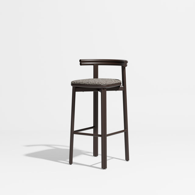 Twill Metal Bar Chair Upholstered | Gibson Karlo | Design By Them ** Chocolate Brown / Kvadrat Zero 011