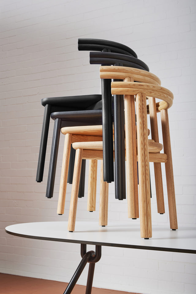 Twill Chair | Stacking Timber Dining Seat | Gibson Karlo | Design By Them