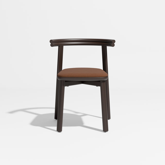 Twill Chair - Metal Upholstered | Gibson Karlo | Design By Them ** Chocolate Brown /Knoll Prarie 032