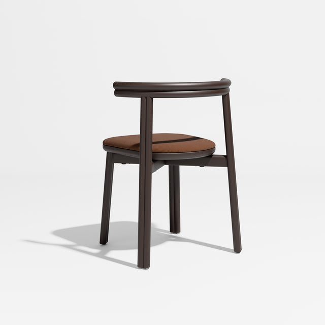 Twill Chair - Metal Upholstered | Gibson Karlo | Design By Them ** Chocolate Brown / Maharam Merit 033