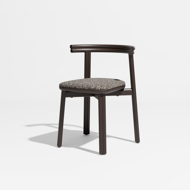 Twill Chair - Metal Upholstered | Gibson Karlo | Design By Them ** Chocolate Brown / Kvadrat Zero 0011