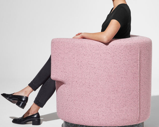 Confetti Armchair | Kvadrat Pilot Pink | Recycled Plastic Base | DesignByThem | Gallery