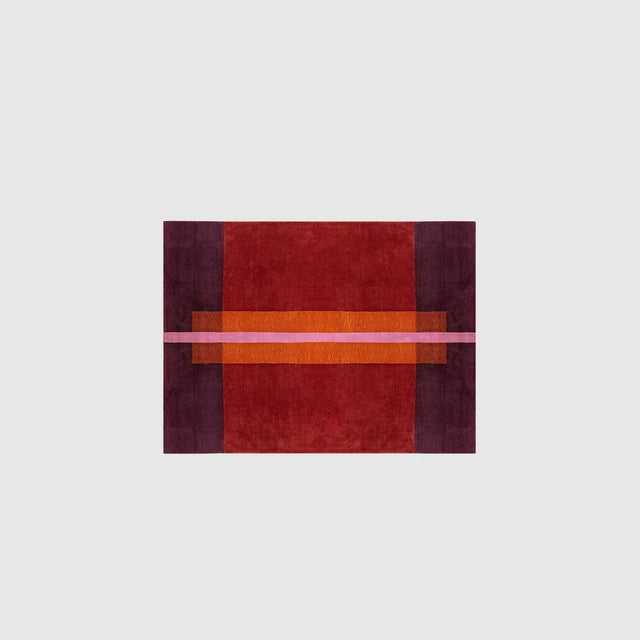 Overlay Rugs | Rectangle burgundy | No Fringe | Danielah Martinez | DesignByThem