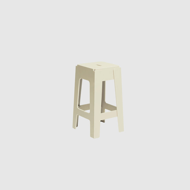 Butter Counter Stool - Beige | 80% Recycled Plastic Indoor Outdoor Furniture | Nicholas Karlovasitis & Sarah Gibson | Design By Them