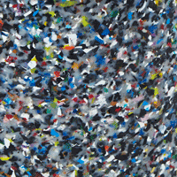 Swatch Chip - Recycled-HDPE - Black Confetti - Textured