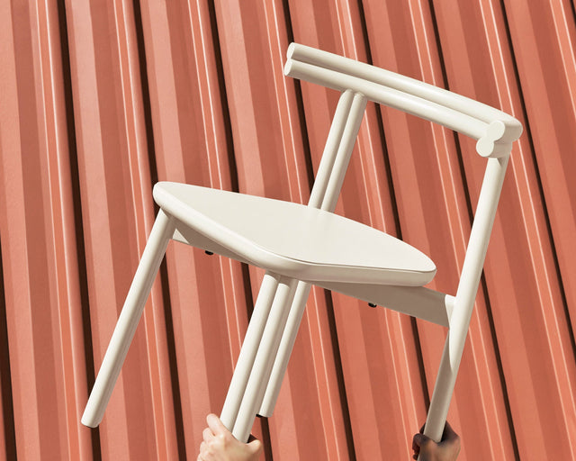 Twill Metal Chair | Stacking Metal Dining Seat | Gibson Karlo | DesignByThem | Gallery