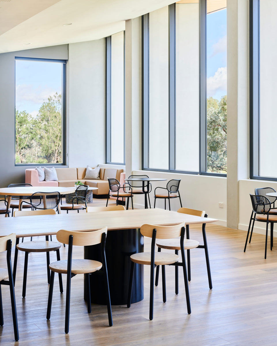 Them Chair Ash and Walnut Timber with Black Frame | The Henry Retirement Village Canberra | DesignByThem | Gallery