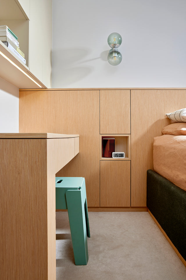 Butter Stool at Greenland Apartment By Peri Mooney | DesignByThem | Gallery