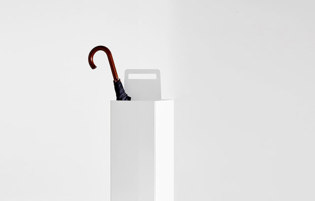 Alfred Umbrella Stand White | Floor Accessories | Seaton Mckeon, Nicholas Karlovasitis & Sarah Gibson | DesignByThem | Gallery