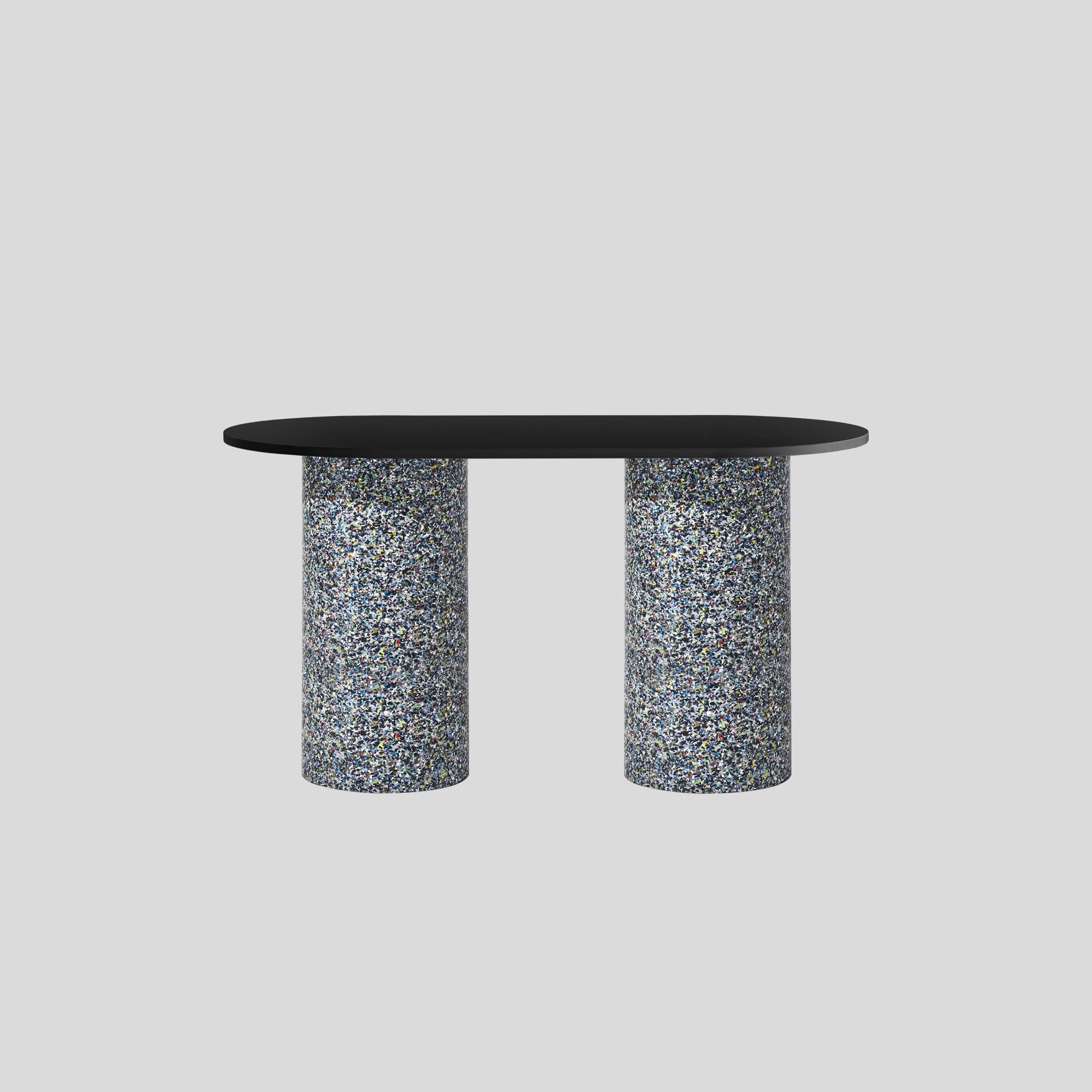 Confetti Pill Bar Table | 100% recycled plastic base | Timber & Laminate Tops | Indoor Outdoor Use | Gibson Karlo | DesignByThem