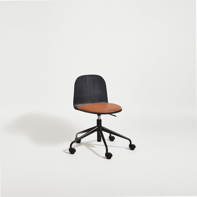 Potato Chair | Swivel Gaslift & Timber Dining Office Chair with Handle | GibsonKarlo | DesignByThem