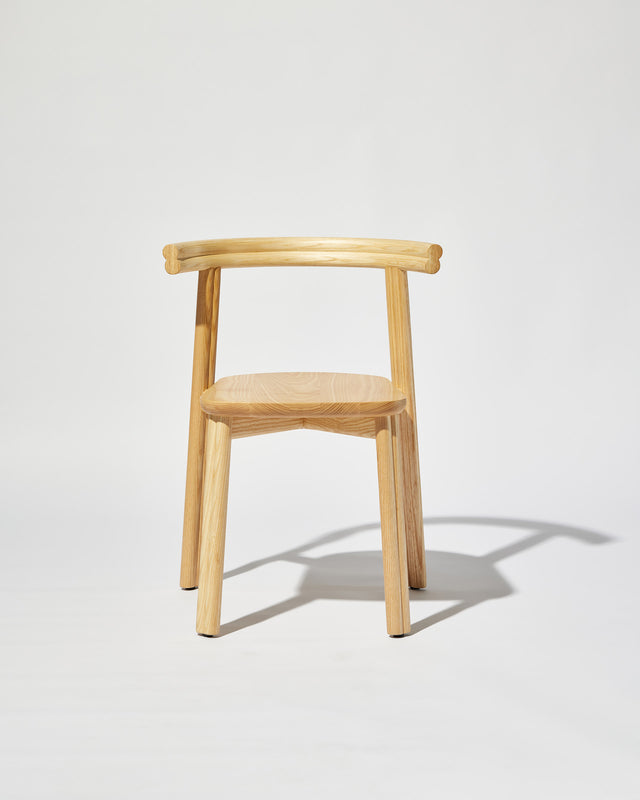 Natural Ash Twill Chair | Stacking Timber Dining Seat | Gibson Karlo | Design By Them