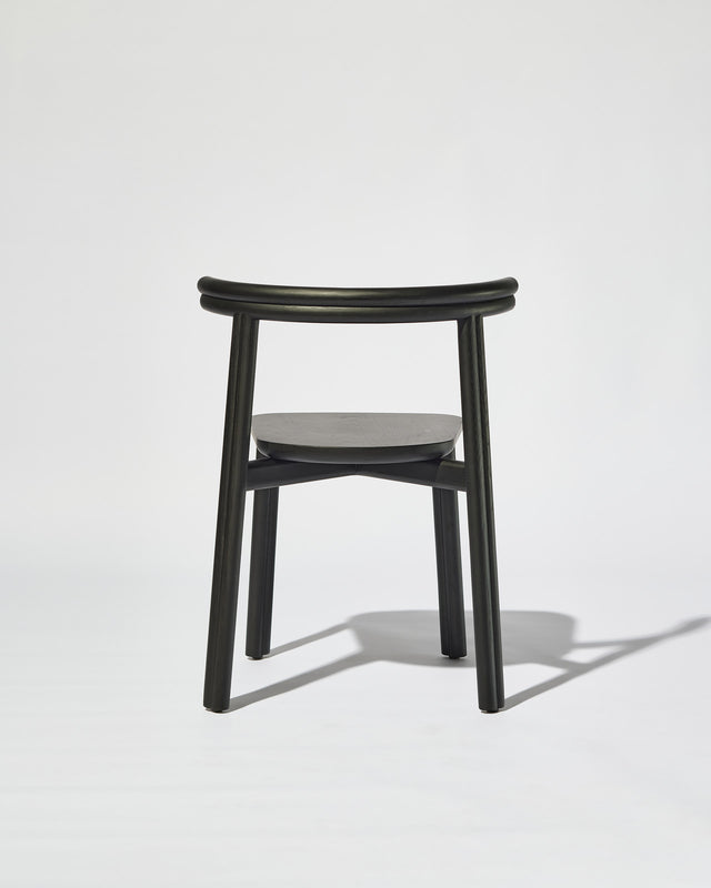 Black Ash Twill Chair | Stacking Timber Dining Seat | Gibson Karlo | Design By Them