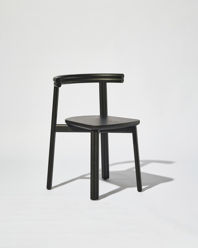 Black Ash Twill Chair | Stacking Timber Dining Seat | Gibson Karlo | Design By Them