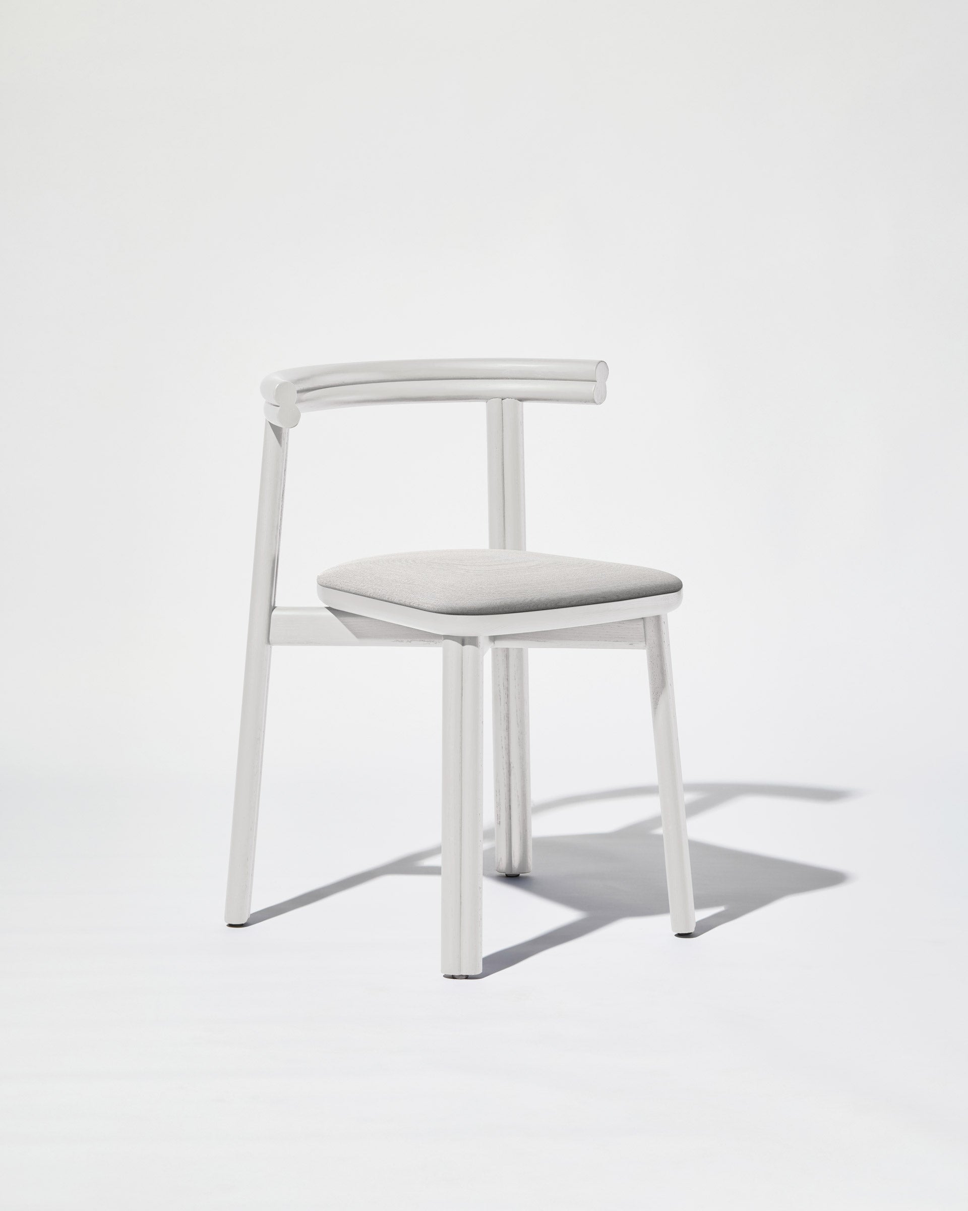 Twill Chair Upholstered Seat | Silk Grey Timber Dining Chair | GibsonKarlo | DesignByThem ** HF3 Hero Heather 0113