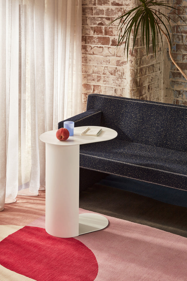 Pillar Side Table| Cantilever Metal Work Table | Gibson Karlo | DesignByThem