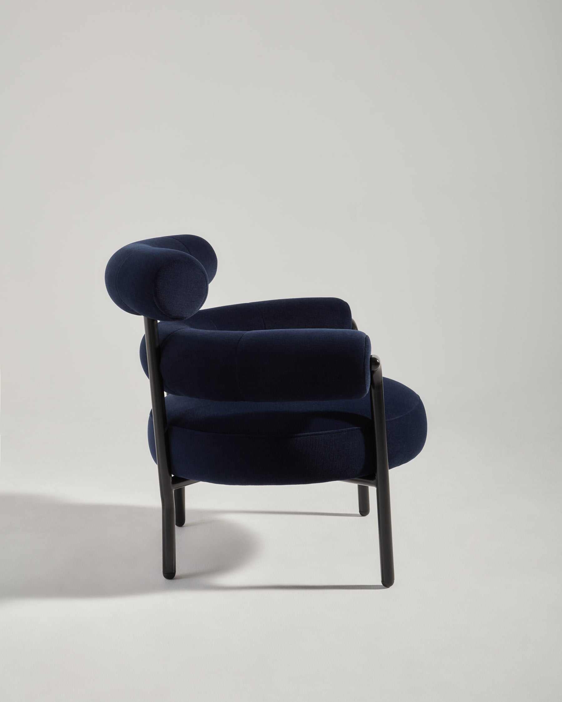 Olio Armchair by Christina Bricknell and Gibson Karlo | Round Upholstered Chair Steel Frame | DesignByThem  ** HF7 Gentle 2 - 783