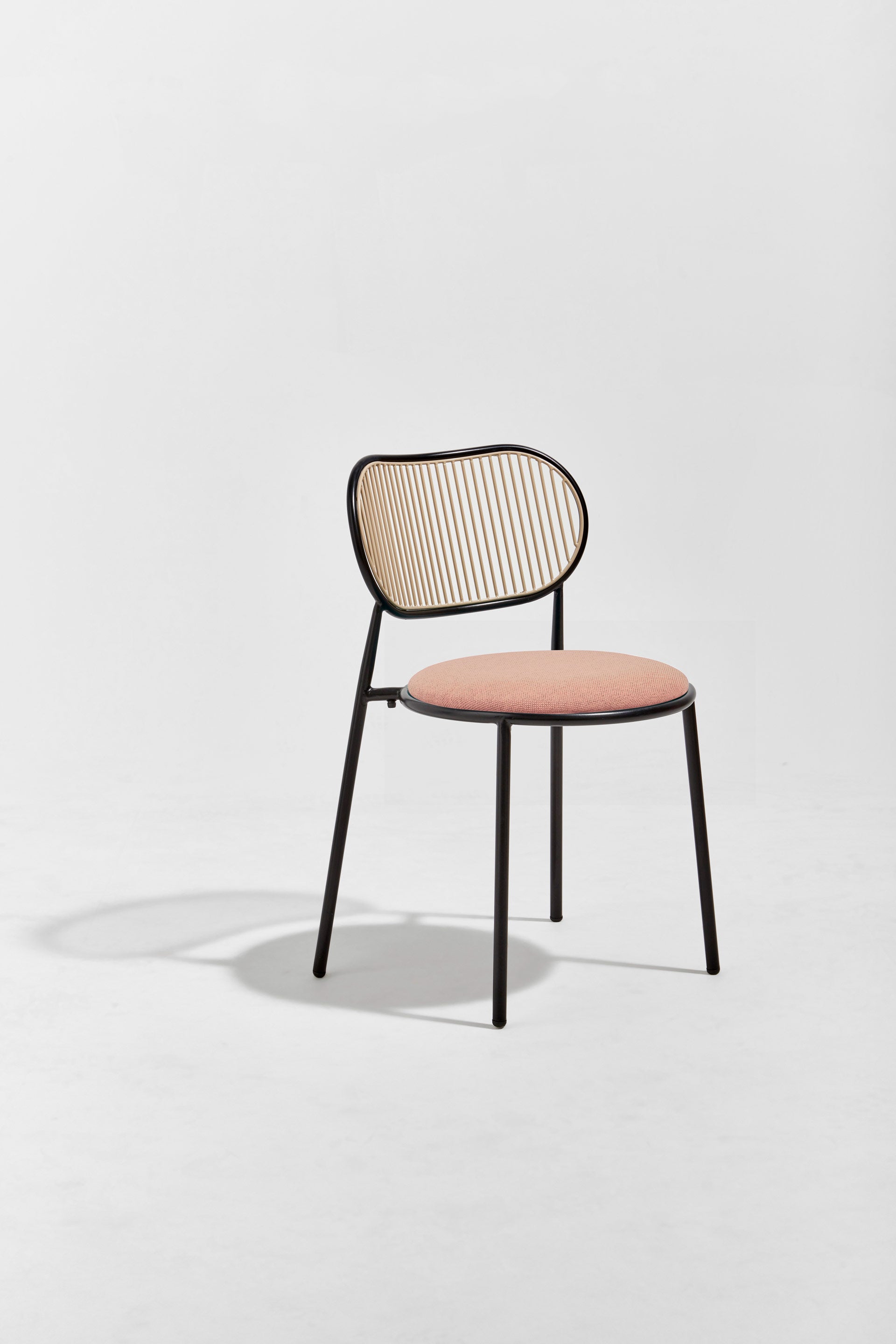 Piper Dining Chair Upholstered | Fabric or Leather Seat Stackable | Designed by GibsonKarlo | DesignByThem ** HF2 Mode - 021 Blush