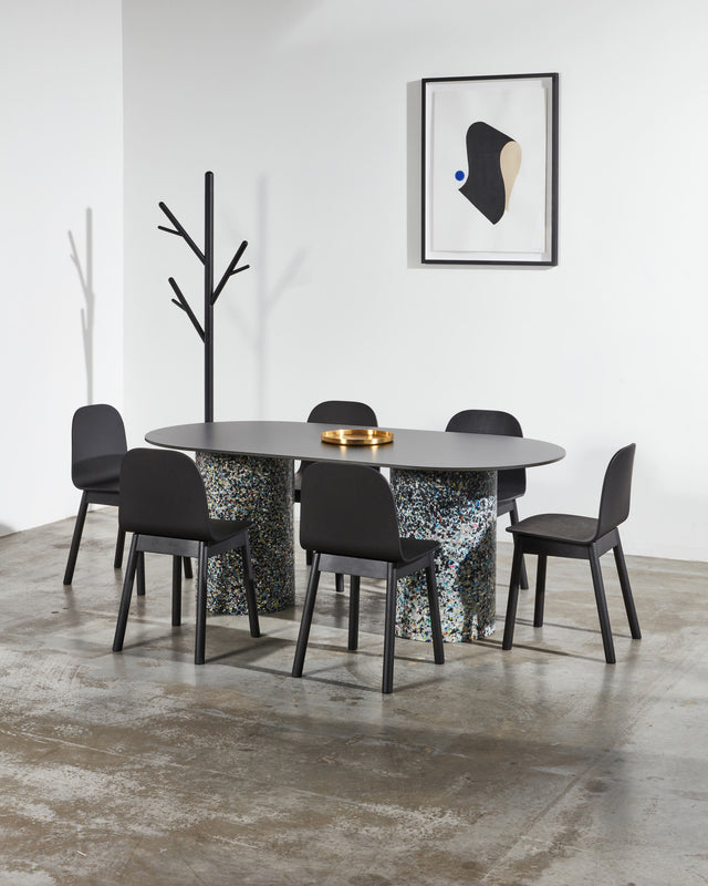 Potato Chair | Black Stained Timber Dining Office Chair | Gibson Karlo | Design By Them