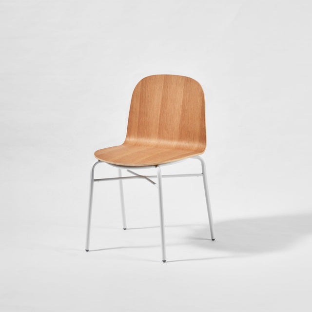 Potato Chair | Stacking Timber & Upholstered Dining Office Chair with Handle | Gibson Karlo | Design By Them