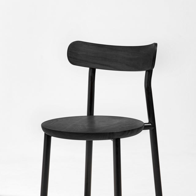 Them Chair Black Stained | Ash & Walnut Timber & Metal Dining Chair | Gibson Karlo | DesignByThem