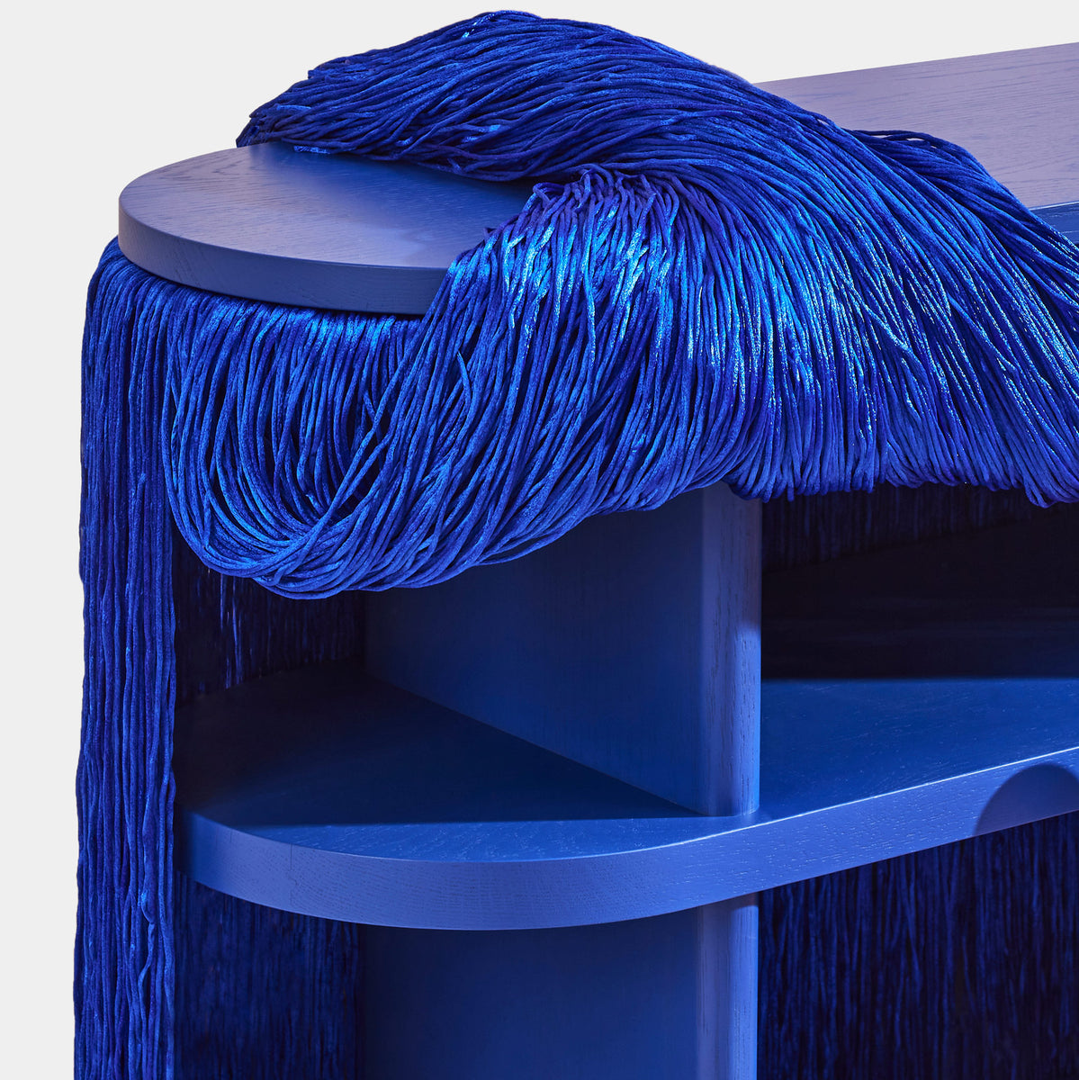 Blue Weaver Cabinet | Fringed Credenza | Elliat Rich | DesignByThem | Gallery