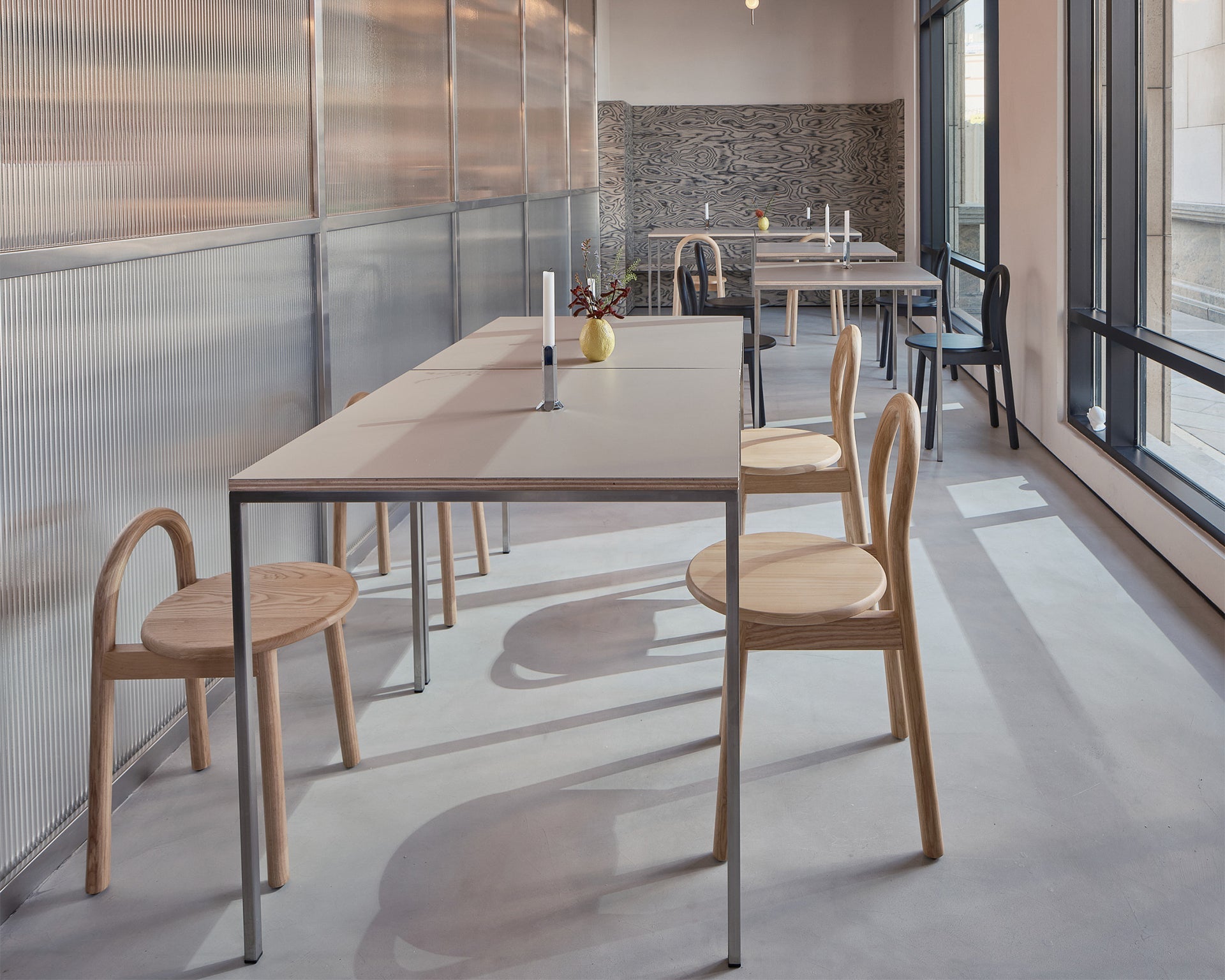 Bobby Timber Stool | Ode Eatery by fortytwelve | DesignByThem | Gallery