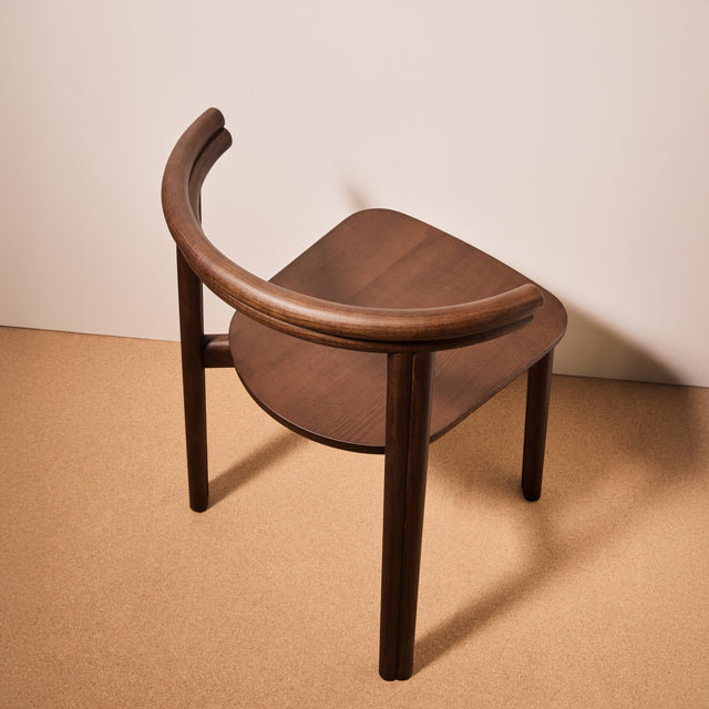 Smoked Ash Twill Chair | Stacking Timber Dining Seat | Gibson Karlo | Design By Them