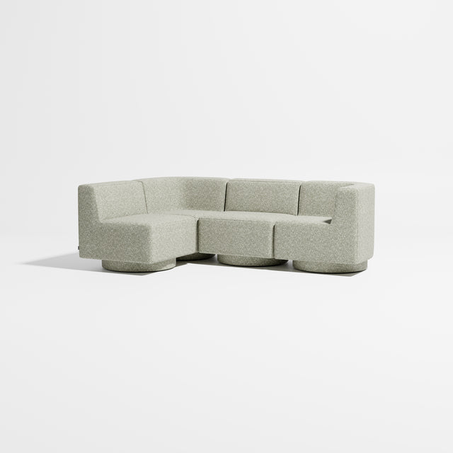 Confetti Modular Lounge - 4 Seater Corner Left | Upholstered Base | Gibson Karlo | Design By Them ** Kvadrat Zero 0002