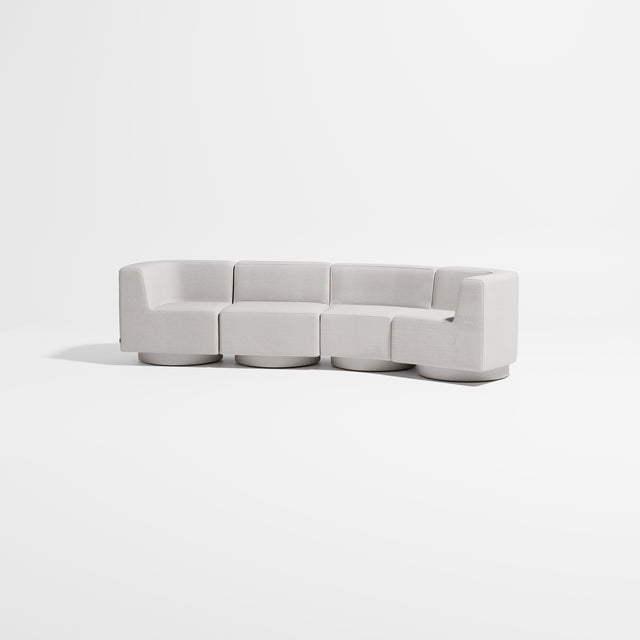Confetti Modular Lounge - 4 Seater Angle Right | Upholstered Base | Gibson Karlo | Design By Them ** Kvadrat Autumn 0101