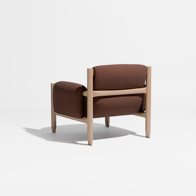 Cattle Armchair | Upholstered Armchair | Lounge Chair | Gibson Karlo | Design By Them | Camel Frame | Maharam Facet 005
