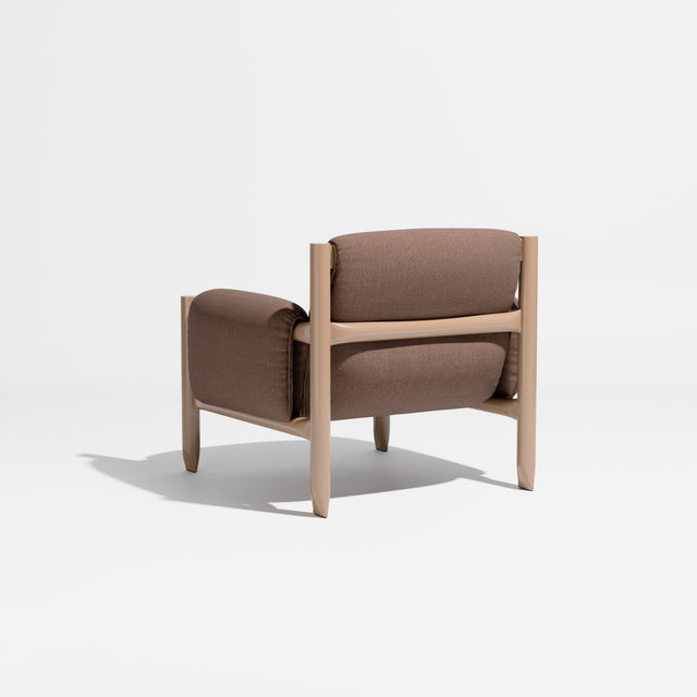 Cattle Armchair | Upholstered Armchair | Lounge Chair | Gibson Karlo | Design By Them | Camel Frame | Kvadrat Technicolour 0340