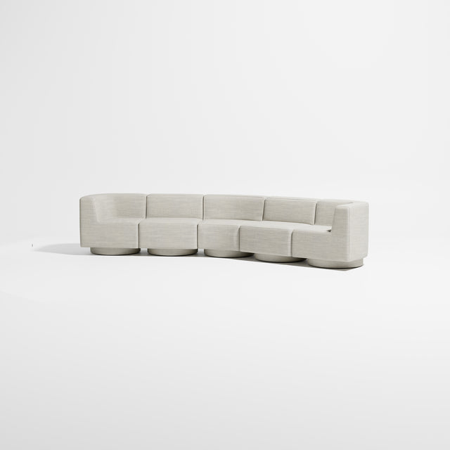 Confetti Modular Lounge - 5 Seater Angle | Upholstered Base | Gibson Karlo | Design By Them ** Kvadrat Canvas 0114