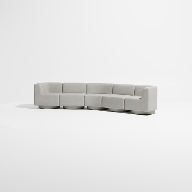 Confetti Modular Lounge - 5 Seater Angle | Upholstered Base | Gibson Karlo | Design By Them ** Kvadrat Canvas 0124