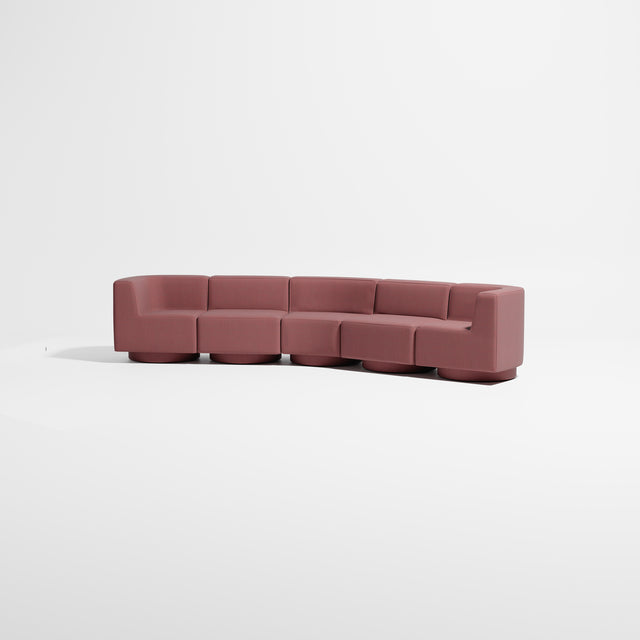 Confetti Modular Lounge - 5 Seater Angle | Upholstered Base | Gibson Karlo | Design By Them ** Kvadrat Canvas 0654