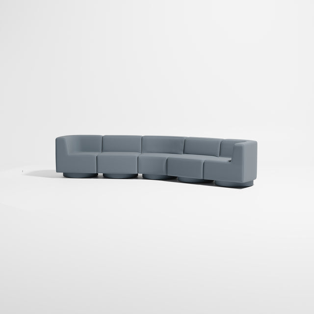 Confetti Modular Lounge - 5 Seater Angle | Upholstered Base | Gibson Karlo | Design By Them ** Maharam Merit 0012