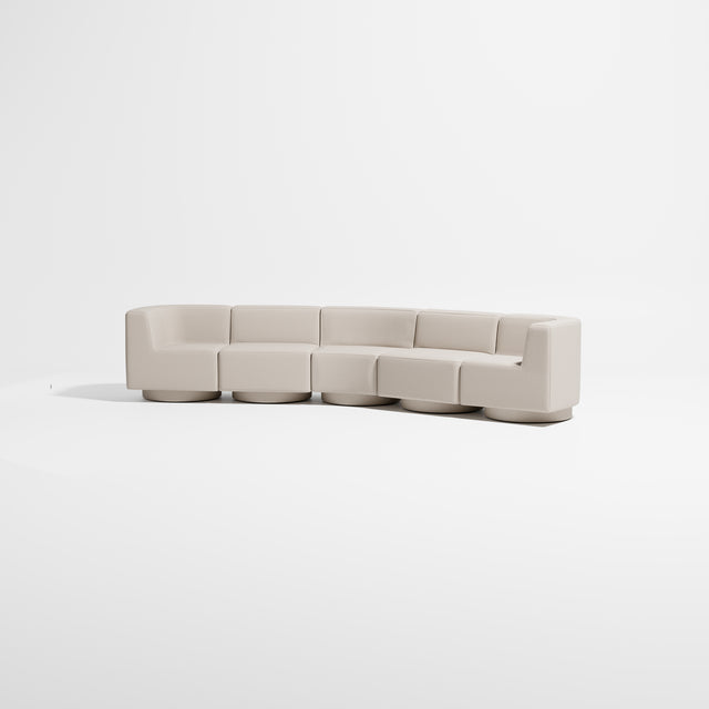 Confetti Modular Lounge - 5 Seater Angle | Upholstered Base | Gibson Karlo | Design By Them ** Maharam Merit 0030